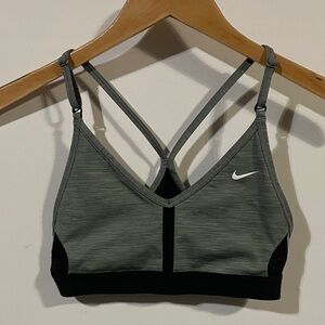 Nike dri-fit Women's Charcoal and Black Sports Bra